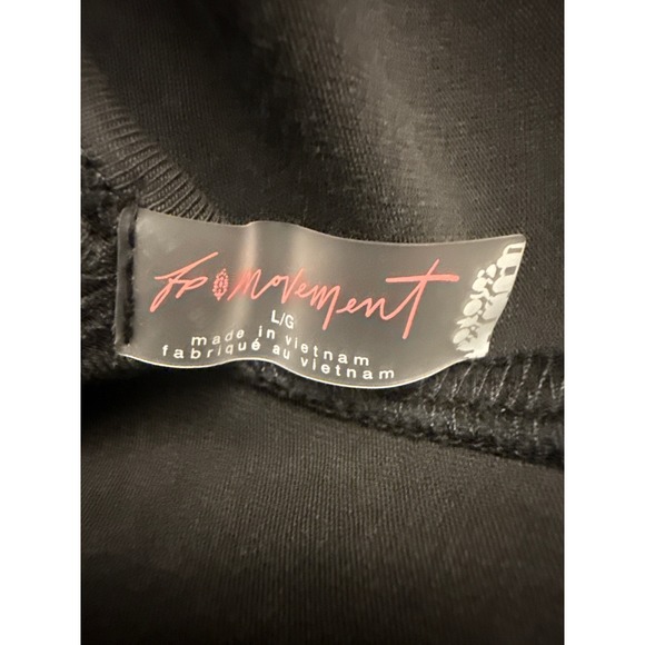 Free People FP Movement Large hot shot tee romper short sleeve black NWT - Picture 7 of 9